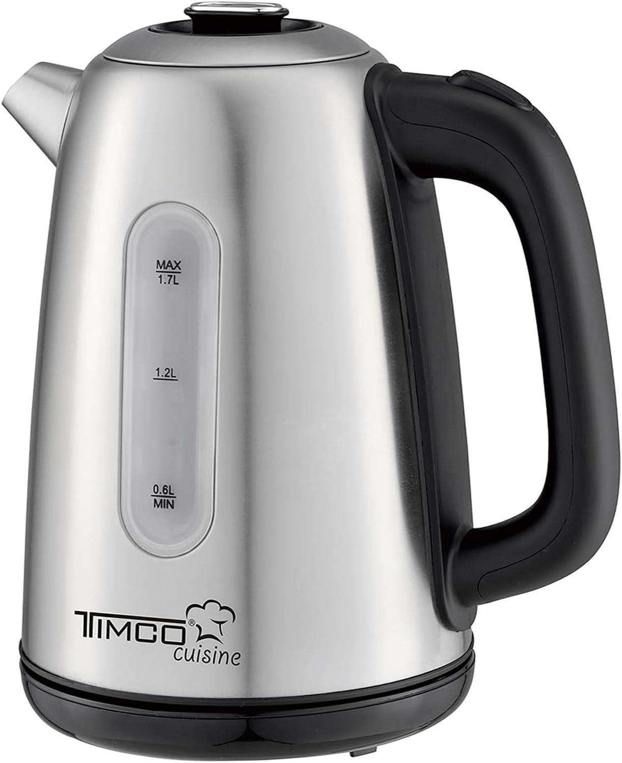 Tetera Rojo Tetera Digital Timco JE8701R 1.7L Acero Inox Rojo | Nelo